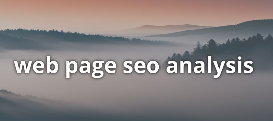 Web Page SEO Analysis